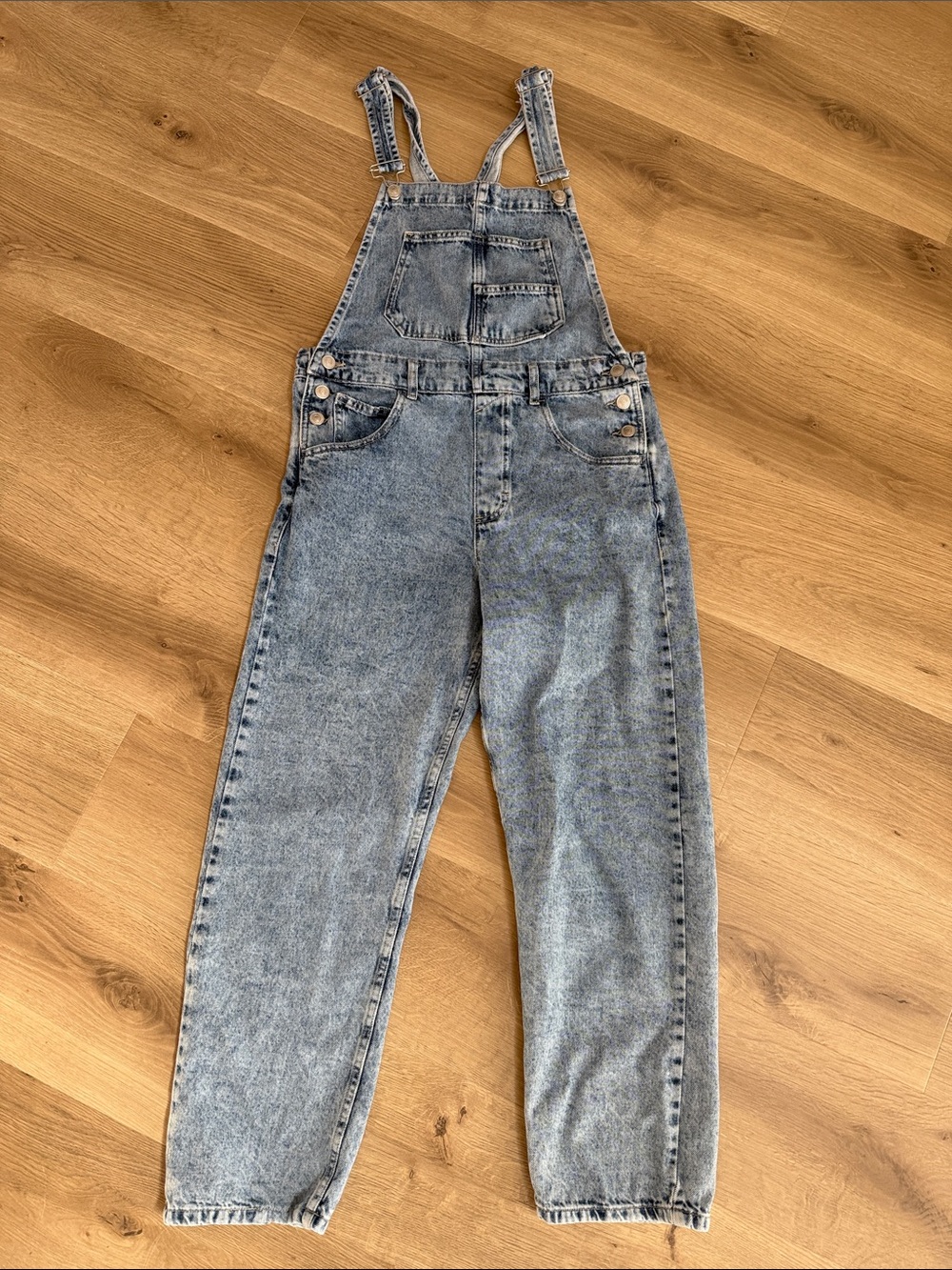 We The Free Light Blue Ziggy Overalls